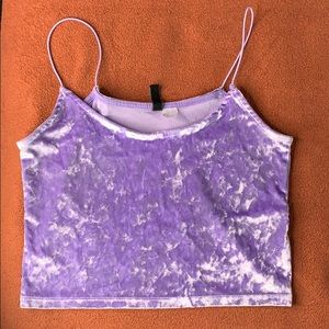 Velvet Crop Top
